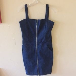 Blue jean stretch dress